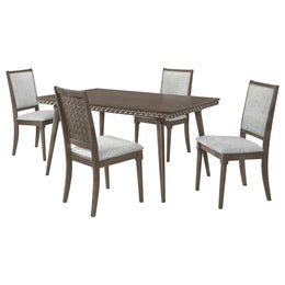Onslow 59-inch Rectangular Dining Set Dark Brown