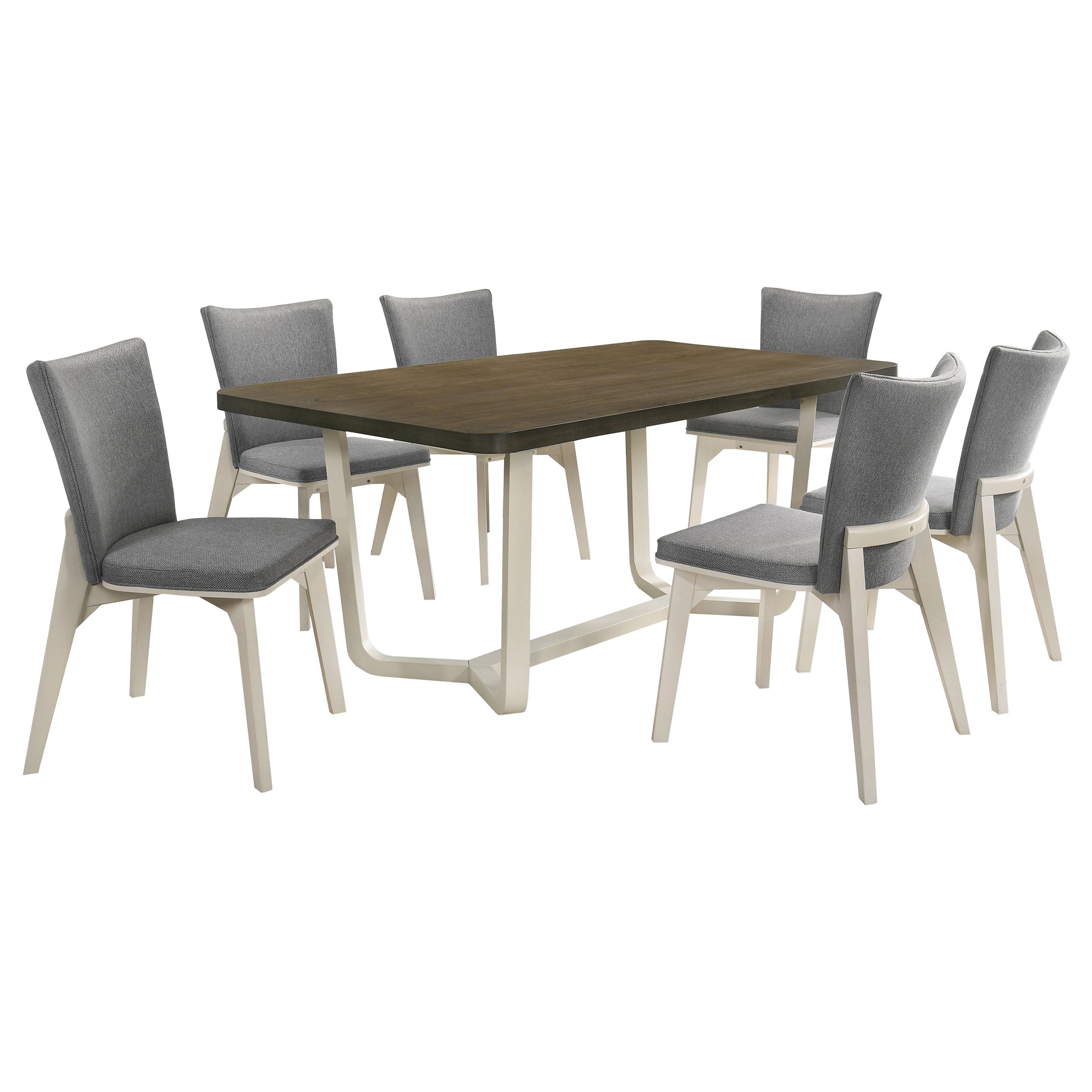 Biloxi 71-inch Rectangular Dining Set Greyish Brown