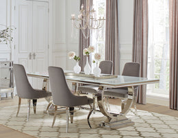 Antoine Rectangular Glass Top Dining Set
