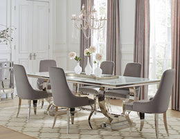 Antoine Rectangular Glass Top Dining Set