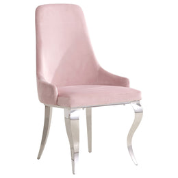 Antoine Velvet Upholstered Dining Side Chair Grey (Set of 2)