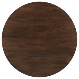 Everton Round 53-inch Dining Table Set Dark Walnut