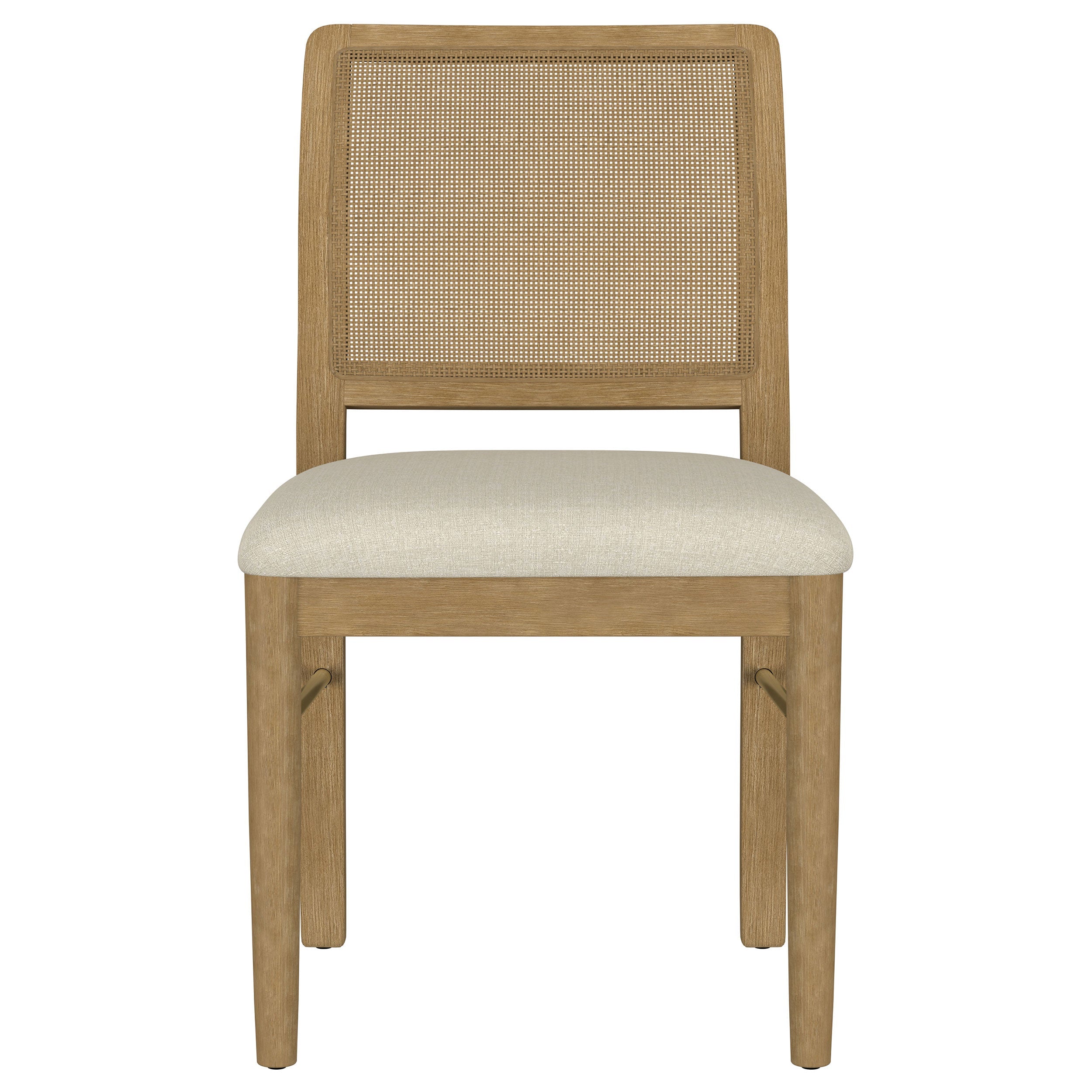 Arini Rattan Cane Dining Side Chair Black (Set of 2)