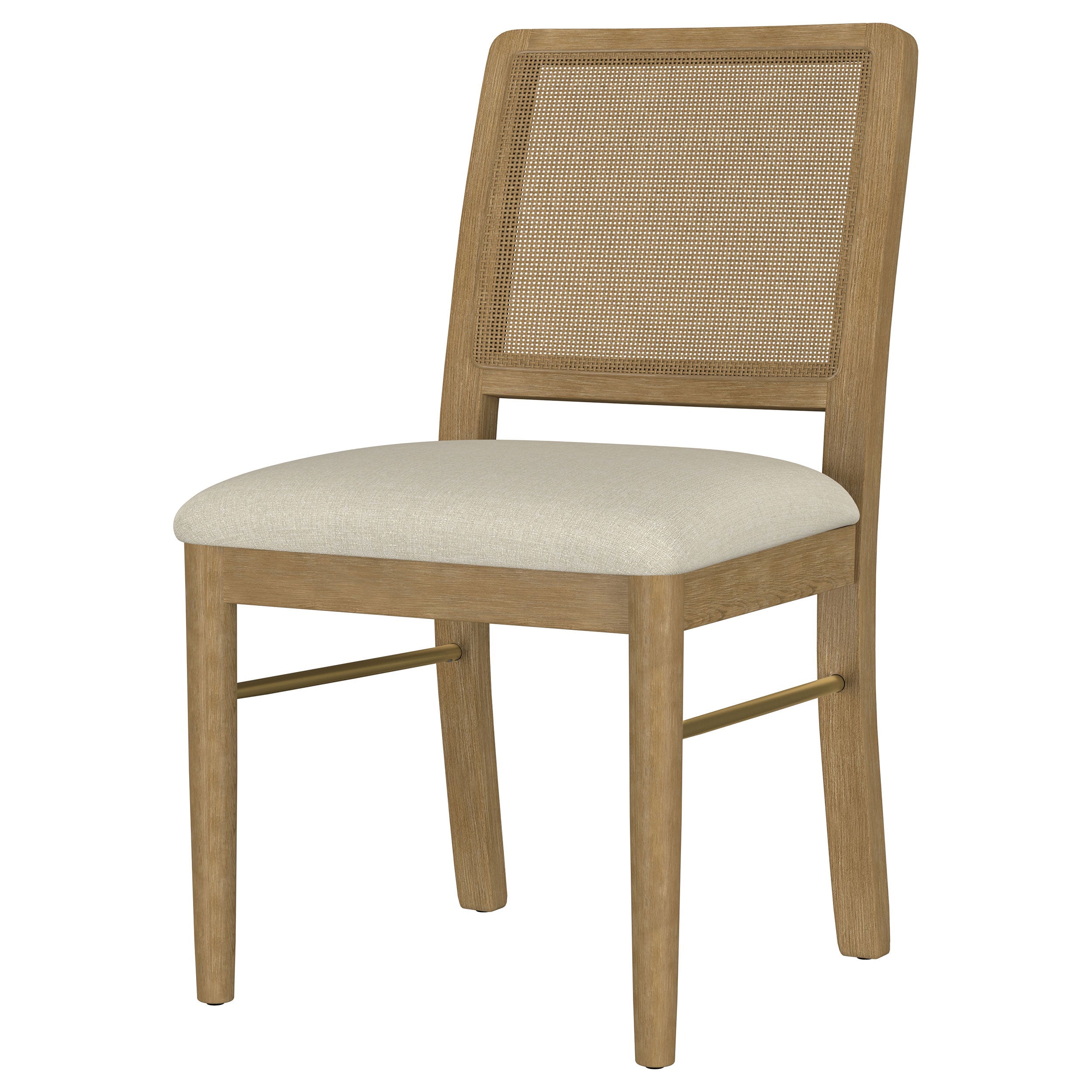 Arini Rattan Cane Dining Side Chair Black (Set of 2)