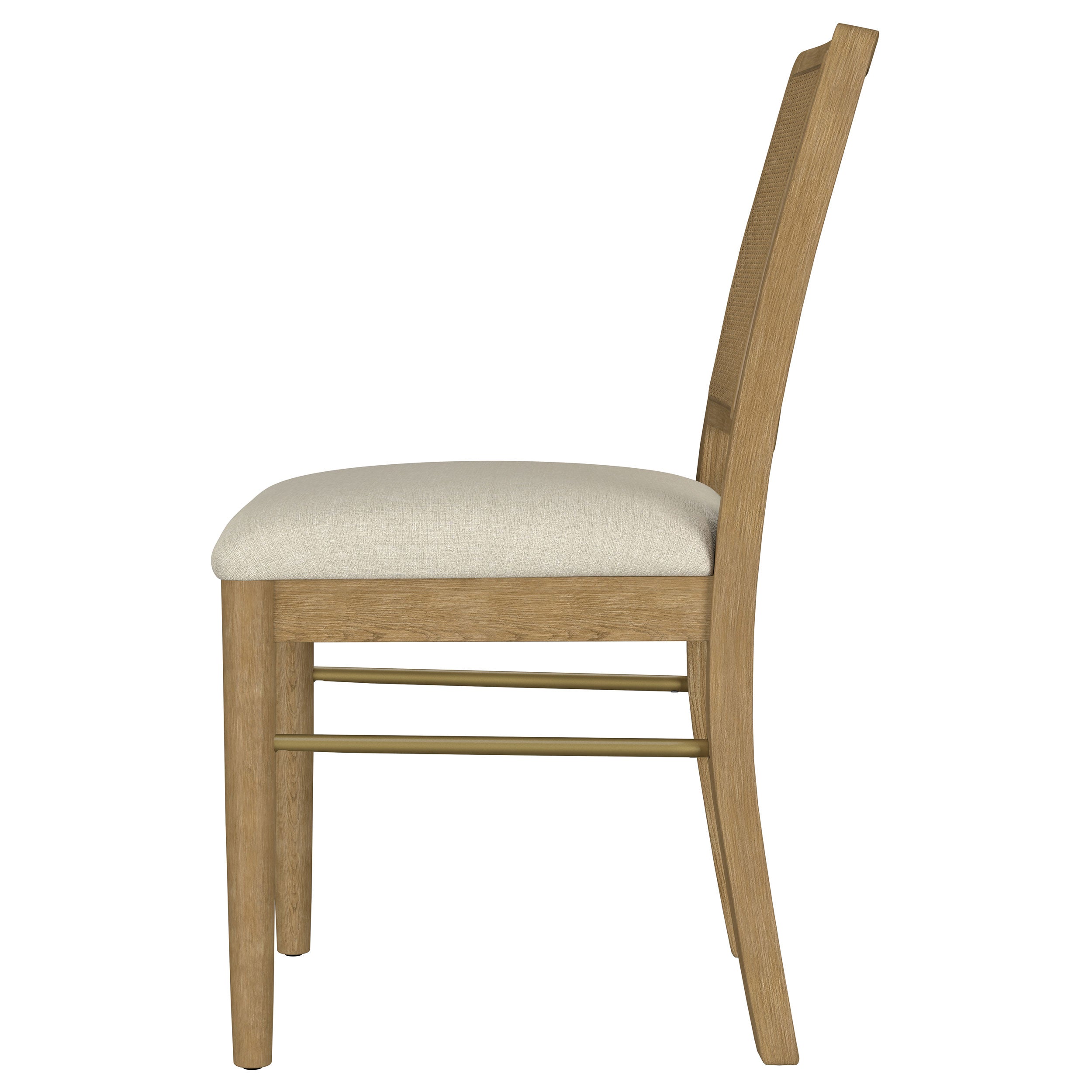 Arini Rattan Cane Dining Side Chair Black (Set of 2)