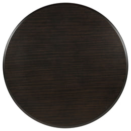Twyla Round Wood Dining Room Table Set Dark Cocoa