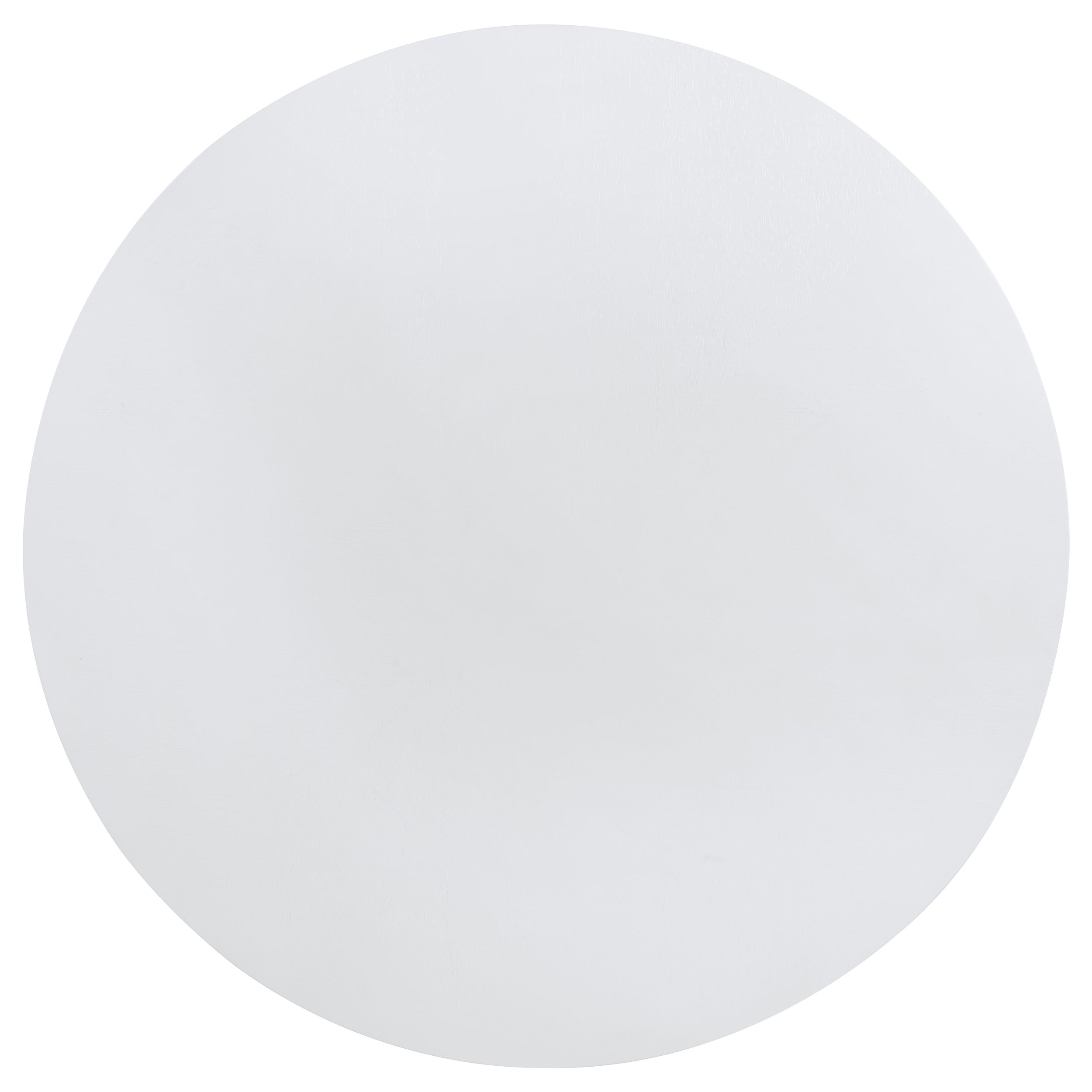 Judd 54-inch Round Wood Dining Table Set Pearl White