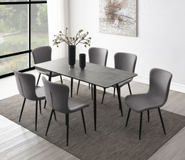 Horizon Dining Set with Extension Table Grey