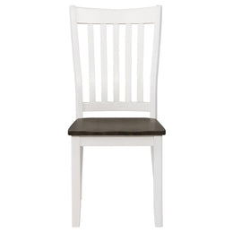 Kingman Rectangular Dining Set Espresso and White