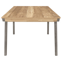 Nogales Rectangular Dining Table Set Coastal Grey