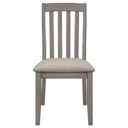 Nogales Rectangular Dining Table Set Coastal Grey