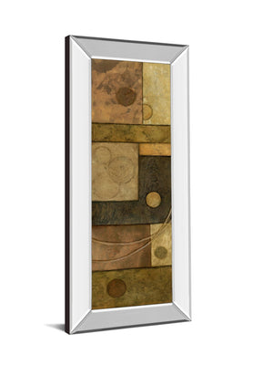 Mirrored Frame Circle Game I By Norm Olson 18X42 Mirror Frame Print