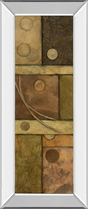 Mirrored Frame Circle Game Ii By Norm Olson 18X42 Mirror Frame Print