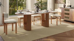 Silvo 79" Table (Glossy White)