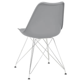 Juniper Polypropylene Dining Side Chair Black (Set of 2)