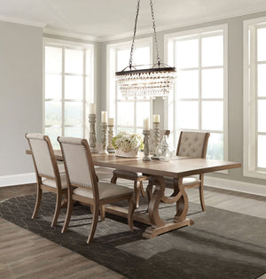 Brockway Extension Leaf Dining Set Antique Java