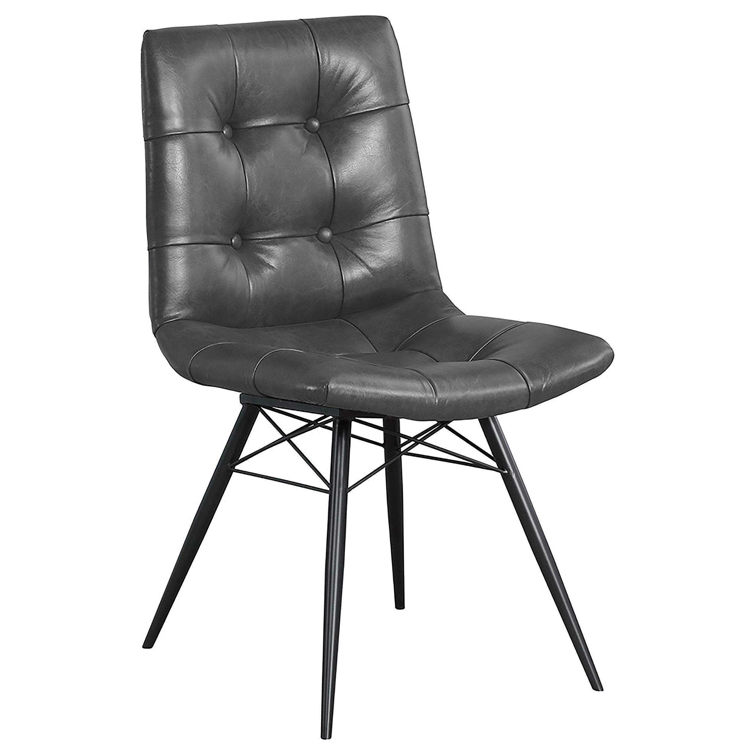 Aiken Upholstered Dining Side Chair Brown(Set of 4)