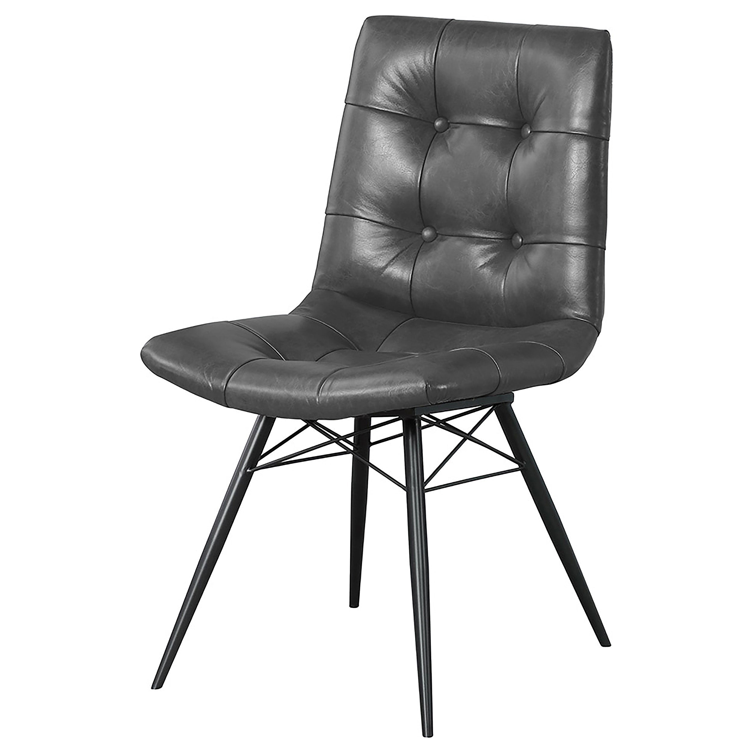 Aiken Upholstered Dining Side Chair Brown(Set of 4)