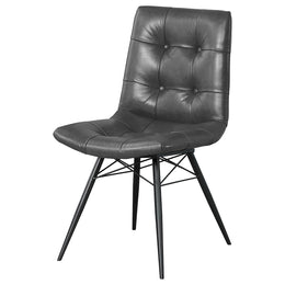 Aiken Upholstered Dining Side Chair Brown(Set of 4)