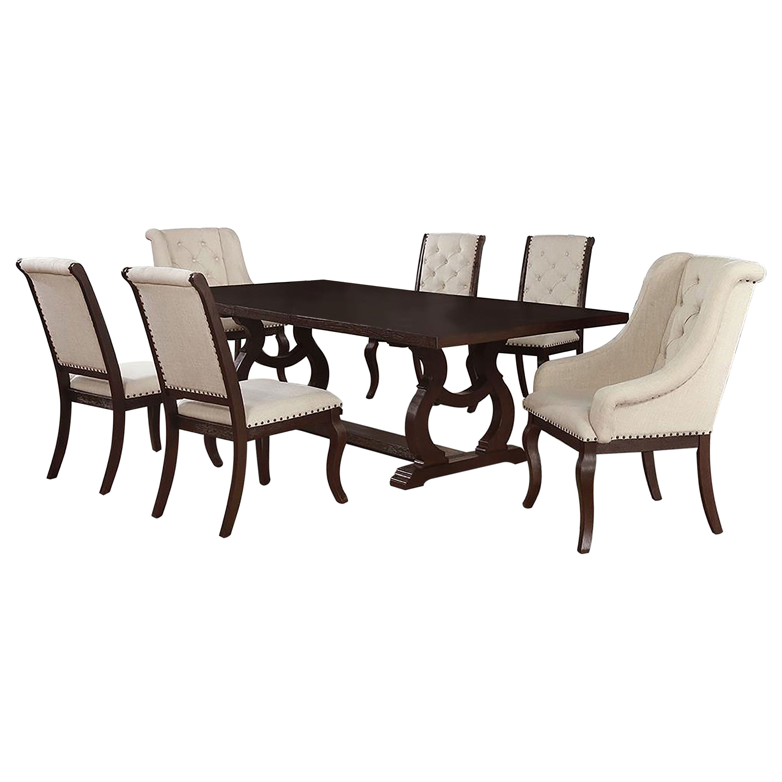 Brockway Extension Leaf Dining Set Antique Java