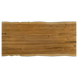 Bexley 90-inch Live Edge Dining Table Natural Honey