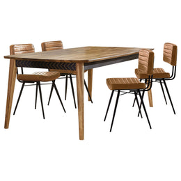 Partridge Counter Dining Set Sheesham and Camel