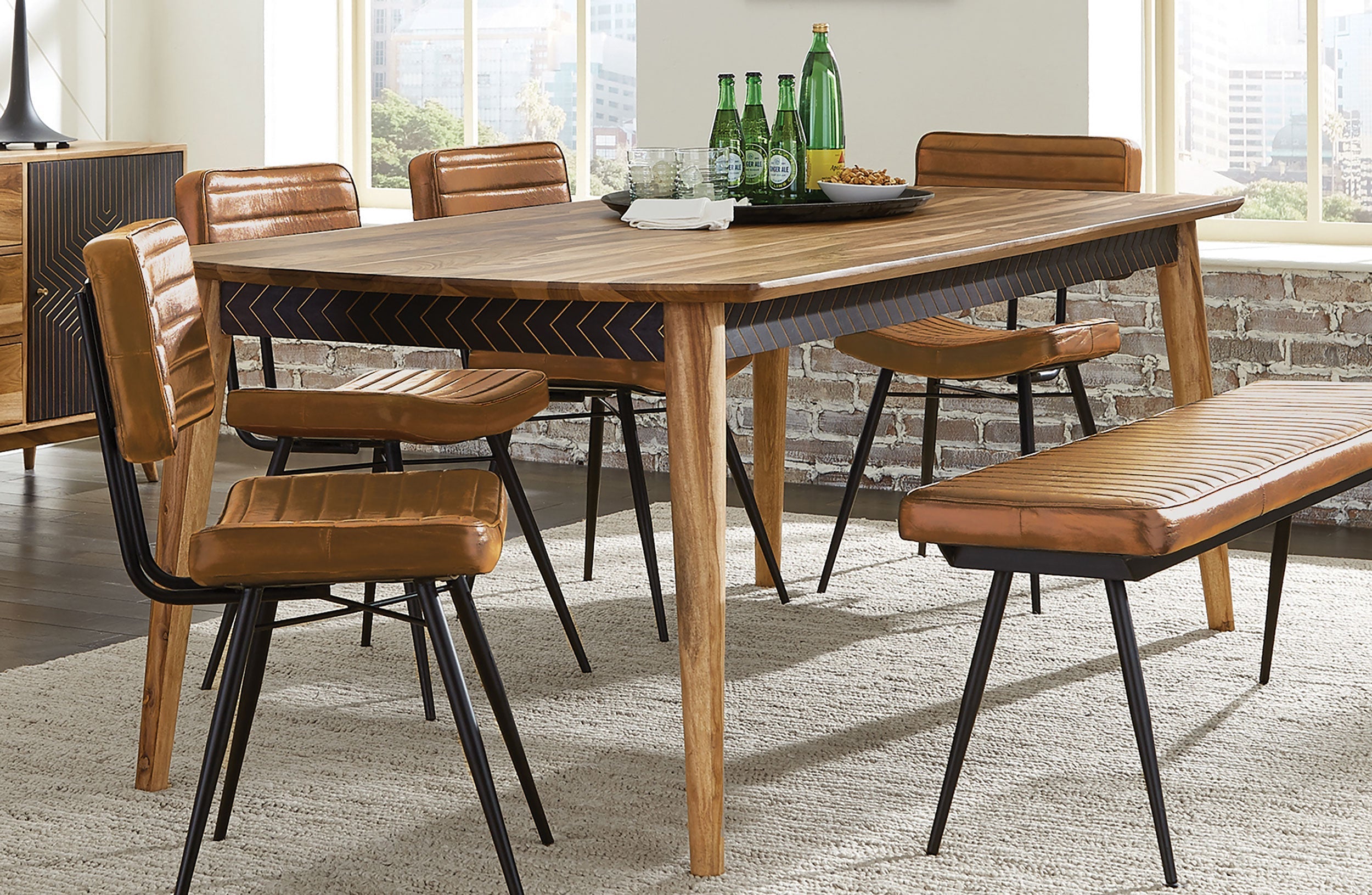 Partridge 60-inch Counter Height Dining Table Sheesham