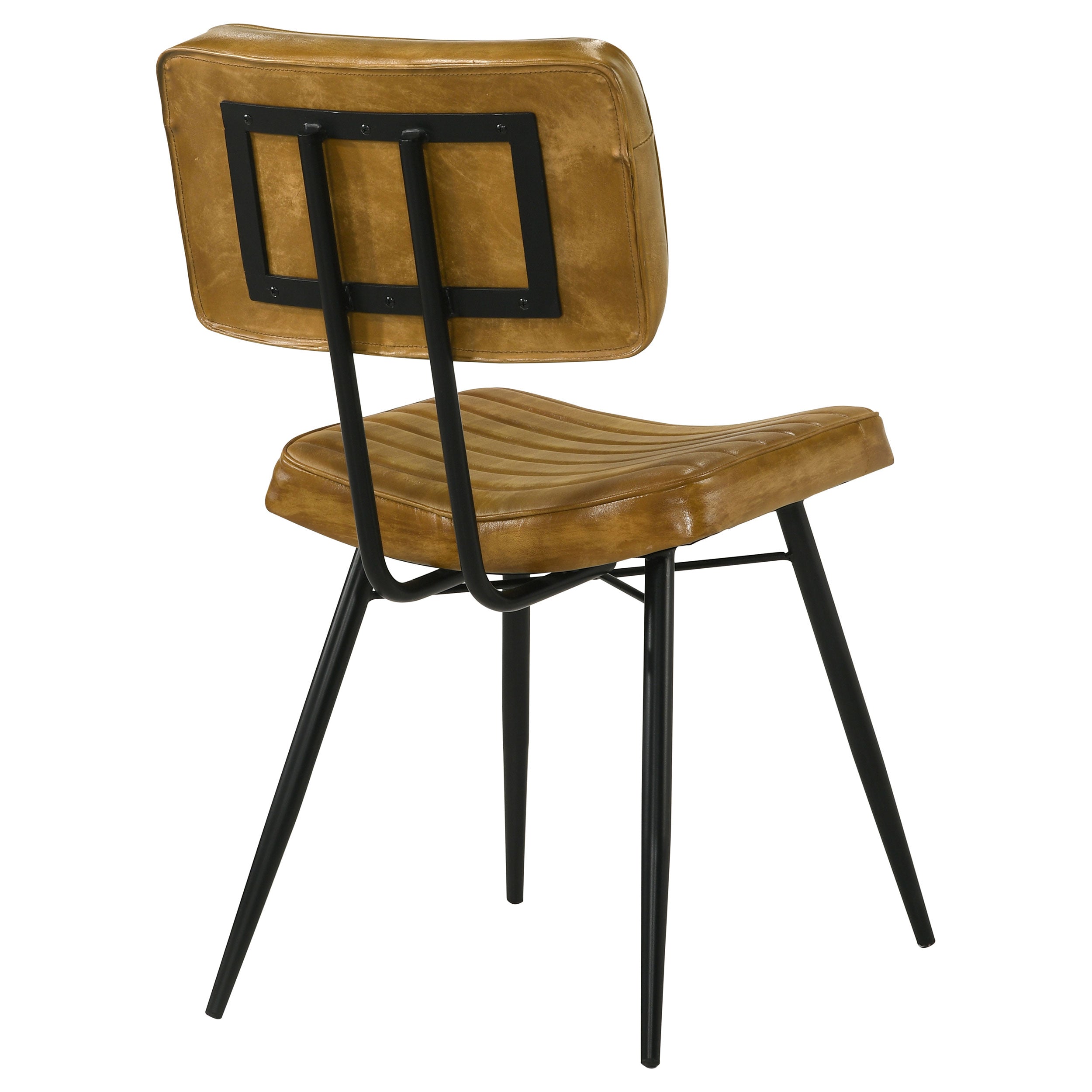 Misty Leather Upholstered Dining Chair Espresso (Set of 2)