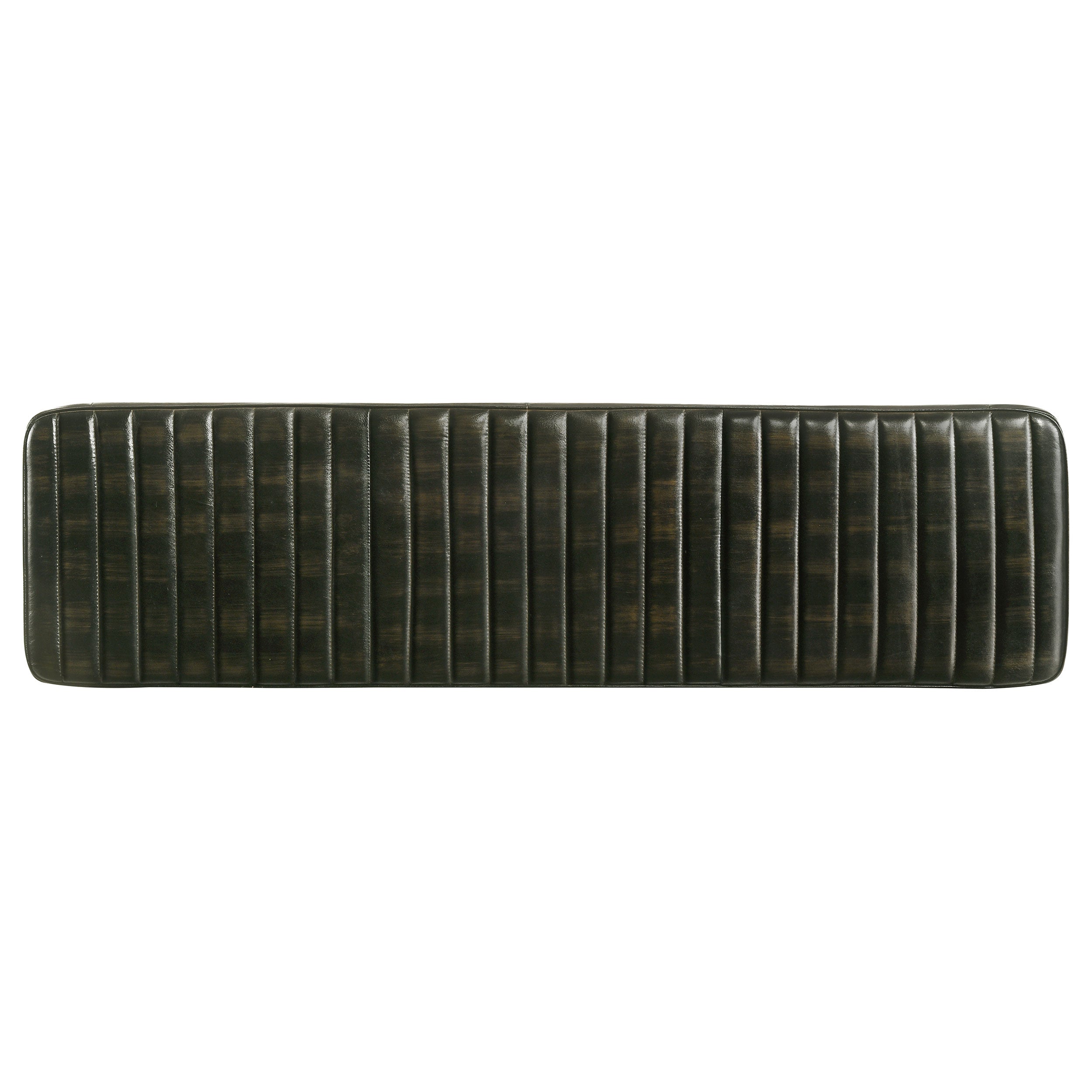 Misty Leather Upholstered Dining Bench Antique Camel