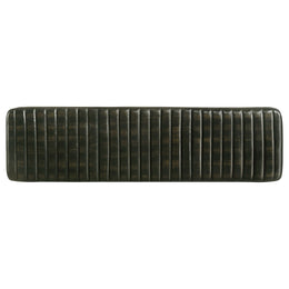 Misty Leather Upholstered Dining Bench Antique Camel