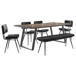 Misty Rectangular Dining Set Sheesham and Camel