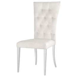 Kerwin Velvet Upholstered Dining Side Chair Grey (Set of 2)