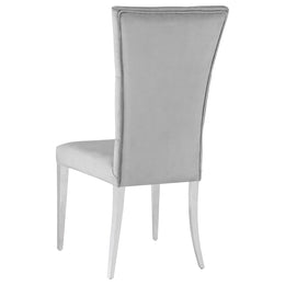 Kerwin Velvet Upholstered Dining Side Chair Grey (Set of 2)