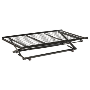 Eden Metal Pop Up Trundle Bed Black
