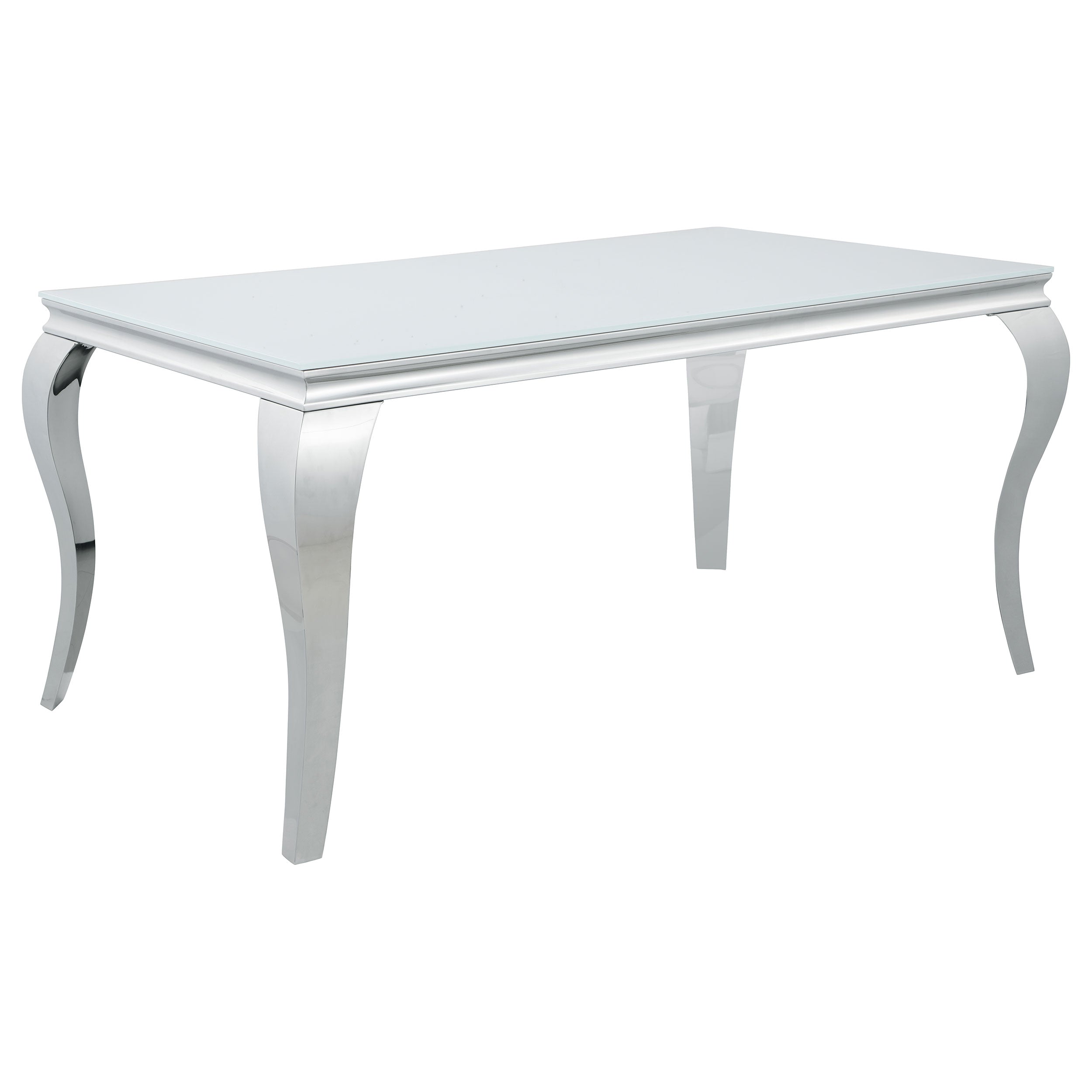 Carone Rectangular 61-inch Glass Top Dining Table Black