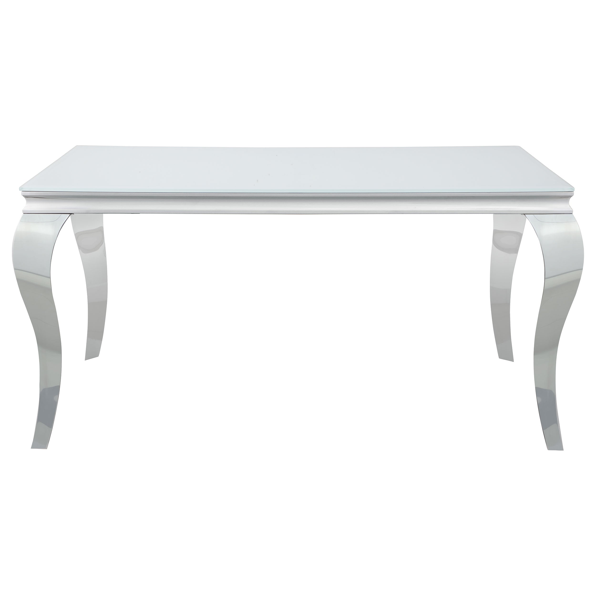 Carone Rectangular 61-inch Glass Top Dining Table Black