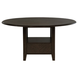 Twyla 60-inch Round Wood Dining Table Set Dark Cocoa