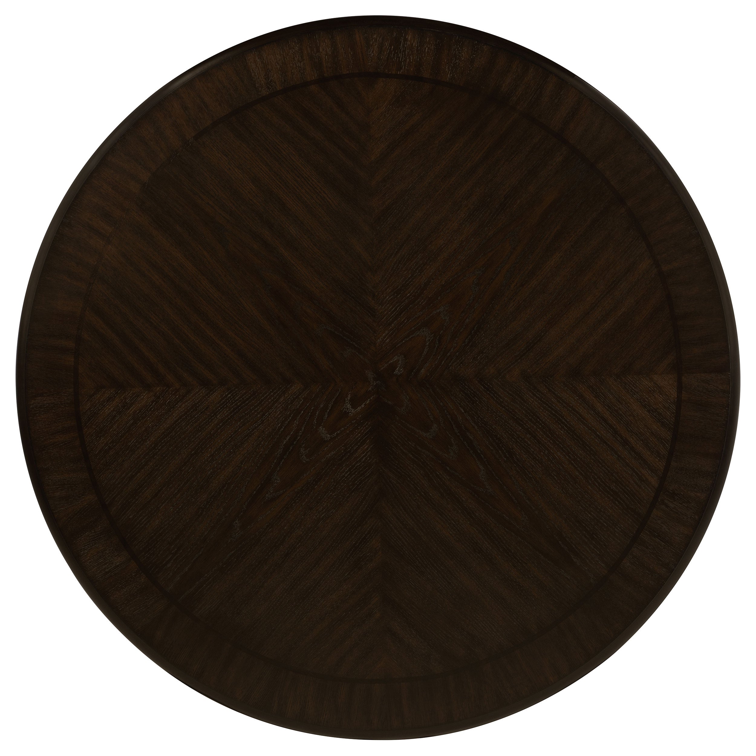 Twyla 60-inch Round Wood Dining Table Set Dark Cocoa