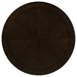 Twyla 60-inch Round Wood Dining Table Set Dark Cocoa