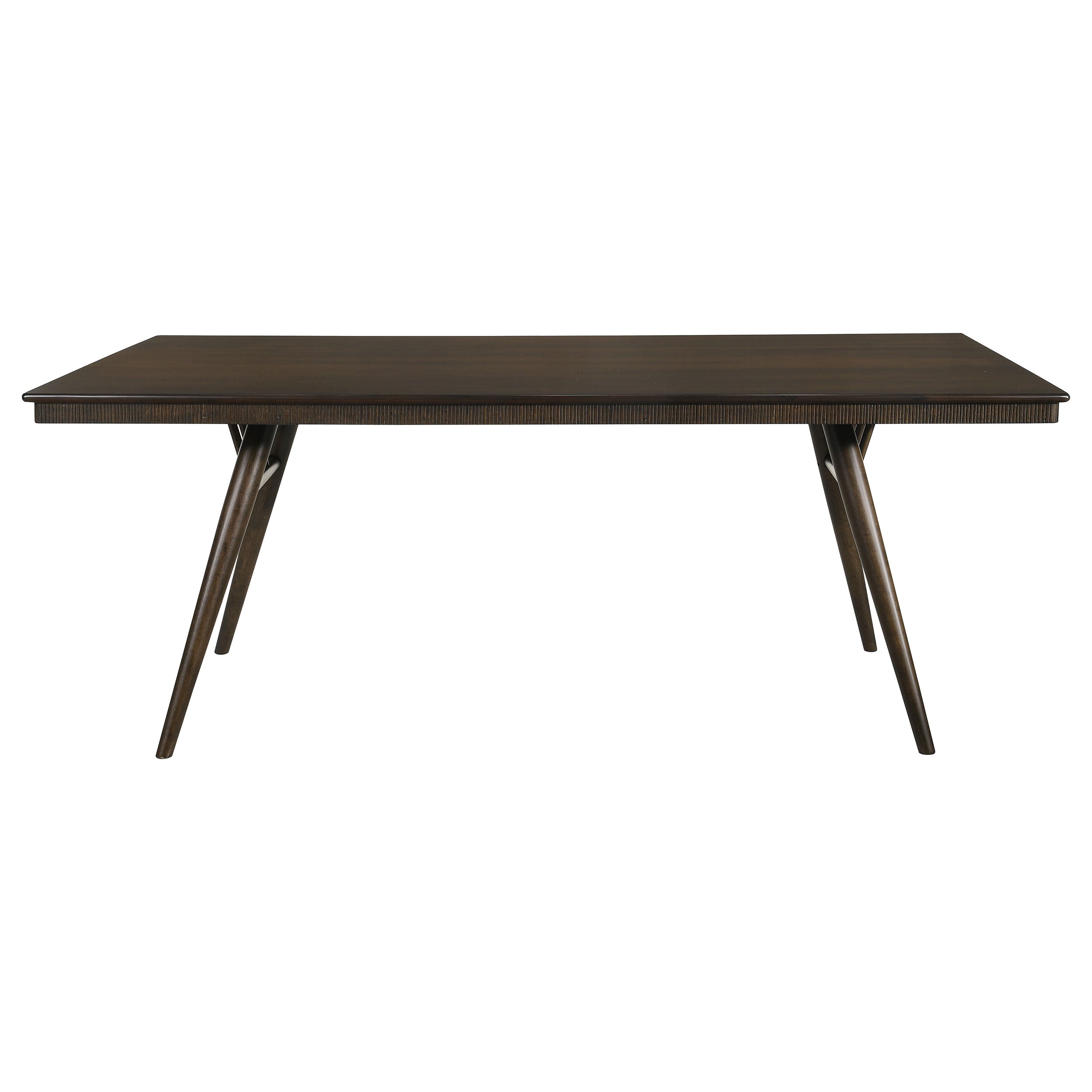 Wes Rectangular Dining Table Set Dark Walnut