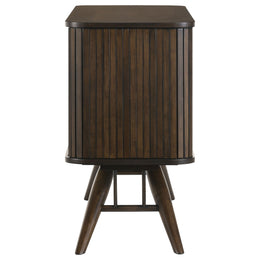Wes 2-door Sideboard Buffet Storage Cabinet Dark Walnut