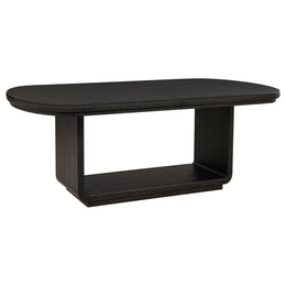 Leandro 78-inch Extension Dining Room Table Burnished Black