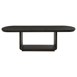 Leandro 78-inch Extension Dining Room Table Burnished Black