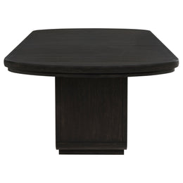 Leandro 78-inch Extension Dining Room Table Burnished Black