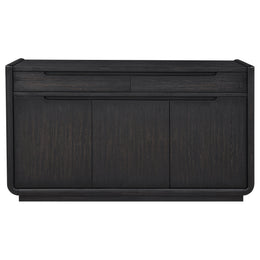 Leandro 2-drawer Dining Sideboard Server Burnished Black