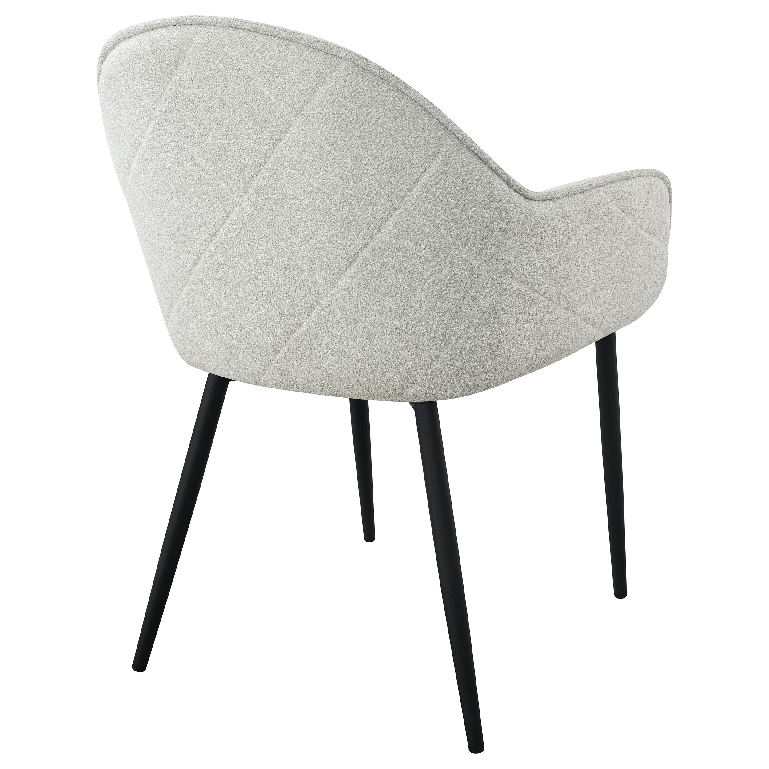 Emma Fabric Upholstered Dining Arm Chair Charcoal (Set of 2)