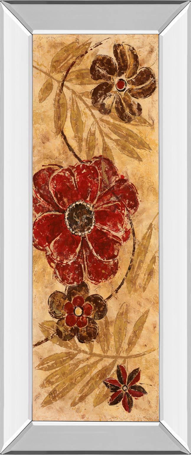 Mirrored Frame Touch Of Honey Ii By Maria Donovan 18X42 Mirror Frame Print