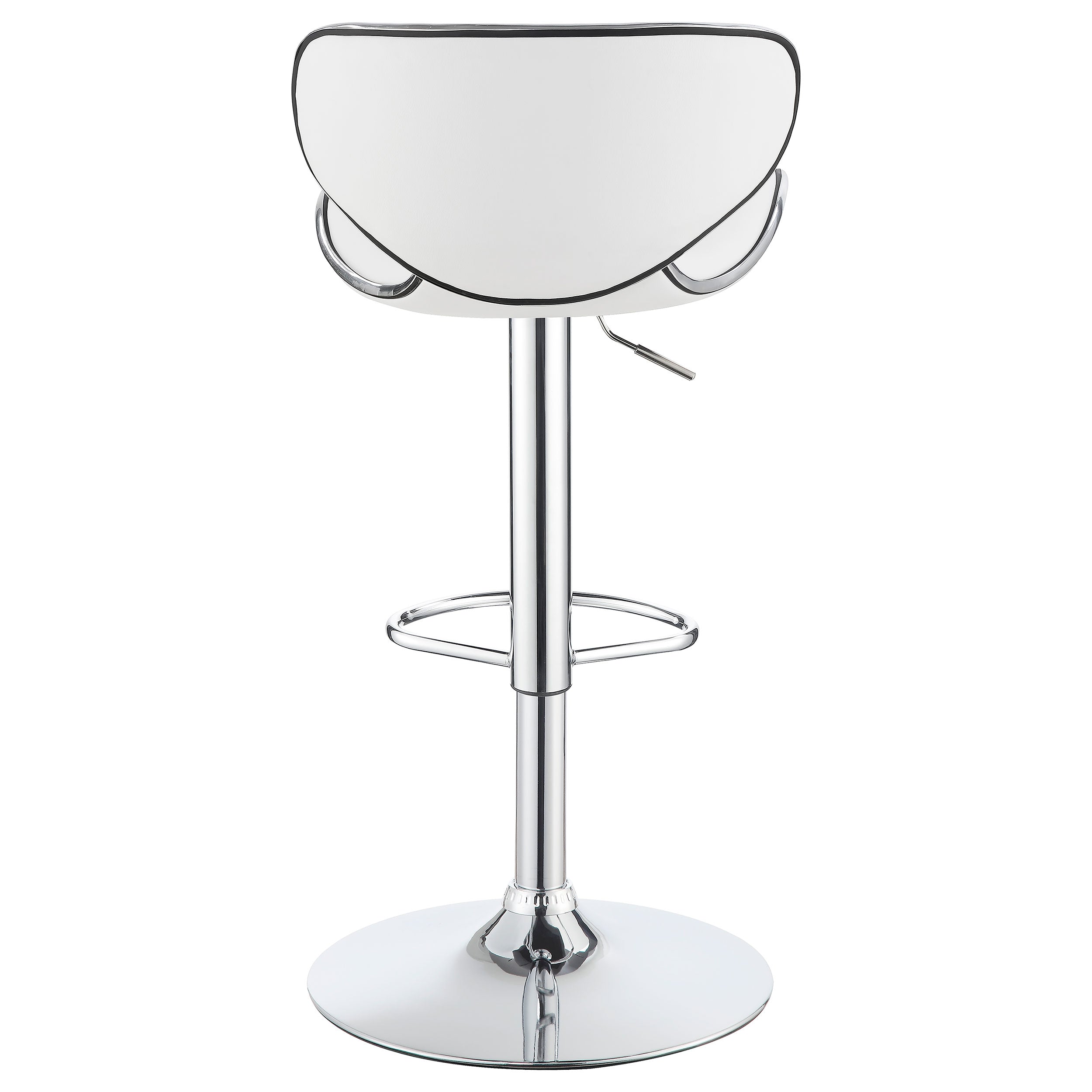 Edenton Upholstered Adjustable Bar Stool Black (Set of 2)