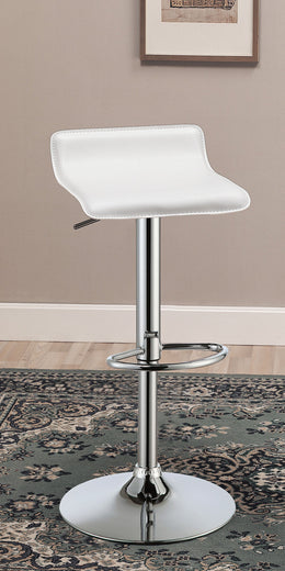 Bidwell Upholstered Adjustable Bar Stool Black (Set of 2)