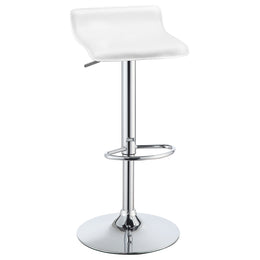 Bidwell Upholstered Adjustable Bar Stool Black (Set of 2)